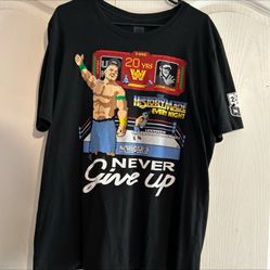 John Cena WWE 20th Anniversary black shirt