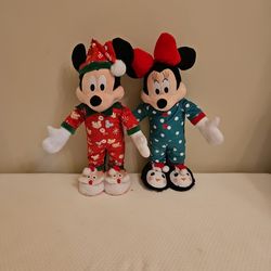 Holiday Micky Mouse and Minnie Mouse For Sale
