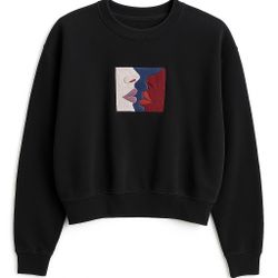 OBEY Black Embroidered Sweatshirt – Size L