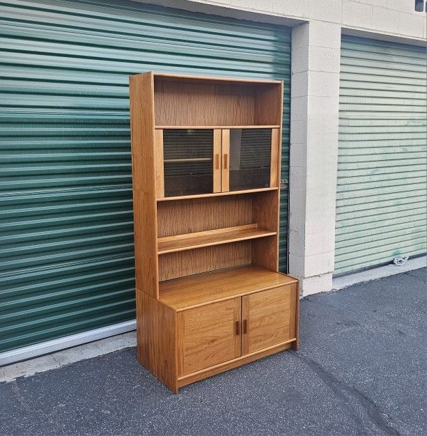 Vintage 1970s Danish Teak Wall Unit Bookcase Shelves Scandinavian Mid Century Retro