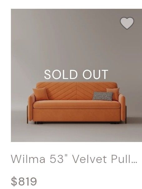 Brand-new HERNEST Sleep Sofa 53"