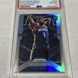 Zion Williamson Rookie Silver Prizm PSA 10