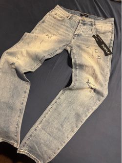 purple jeans men’s size 34