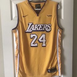 Kobe Bryant #24 LA Lakers Yellow Swingman Jersey LORE SERIES - Men Size XL