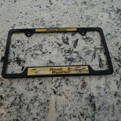 Metal Cartoon Charter License Plate Frame