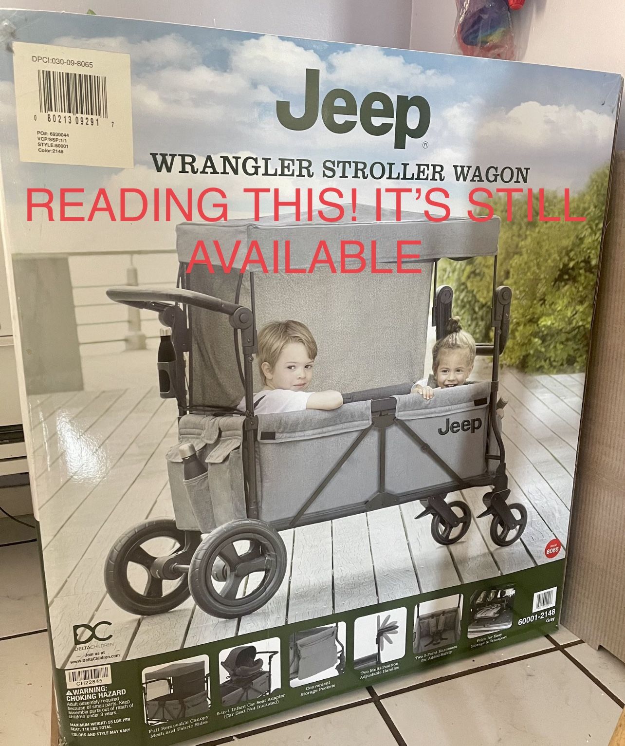 Jeep Wrangler Stroller Wagon ((( NEW ))) NUEVO EN LA CAJA
