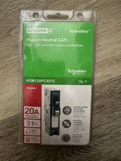 Square D Home Line 20 AMPS Plug-on Neutral CAFI HOM120PCAFIC