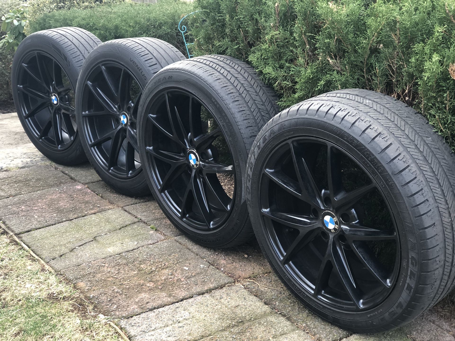 19” Black Mate Rims and Tires
