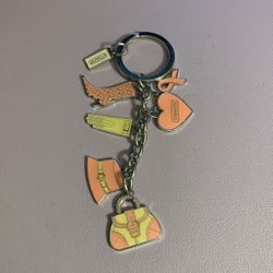 Coach Breast Cancer Key Chain
