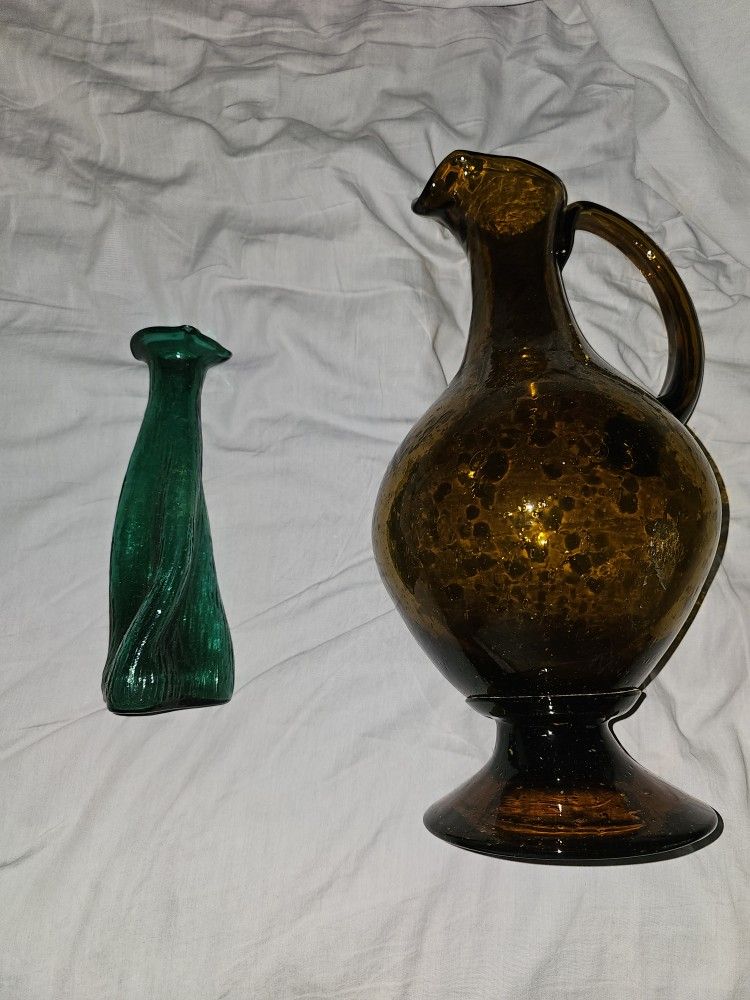 Antique Blown Glass Vases