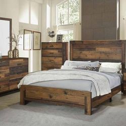 BIG SALE! ~Beautiful Rustic 5 Piece Queen Bedroom Set ONLY $799!