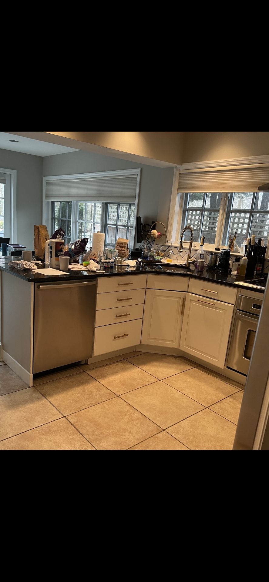 Painted White Kitchen Cabinets