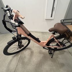 Pink Electric Bike 