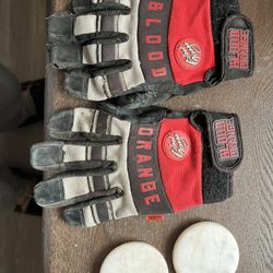 Blood Orange Slide Gloves + Extra Pucks 