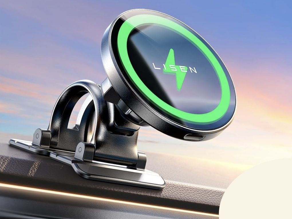 MagSafe Magnetic Wireless Charger Phone Mount Holder Stick into Car Dashboard Glass Screen New Condition