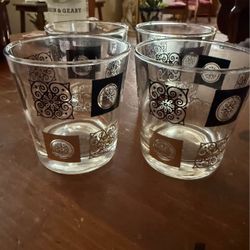 Vintage federal Black And Gold Glasses