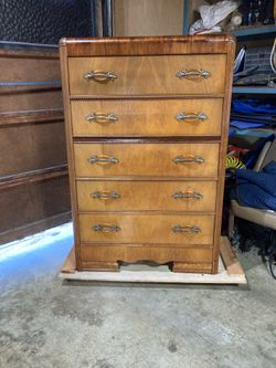 Art Deco Waterfall Dresser