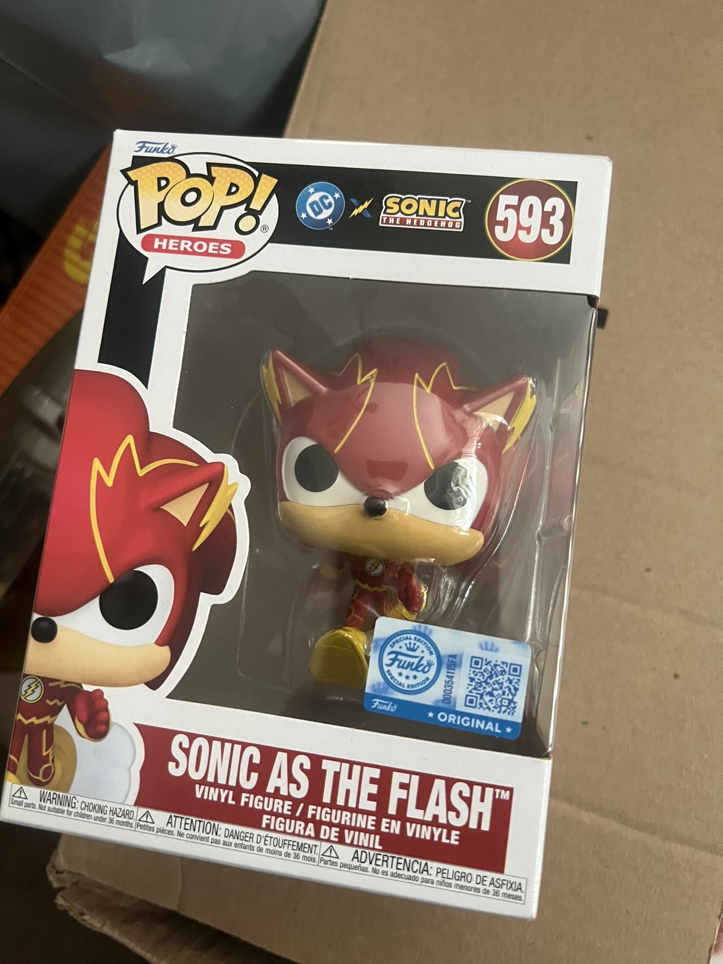 Funko Pop 593 Sonic As The Flash