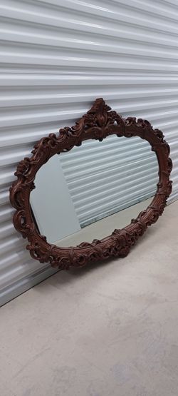 CLASSY LARGE VINTAGE MIRROR rare Find
