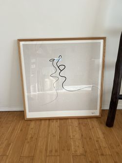 Urban Outfitters Wall Art Fine Line Drawing Romance 