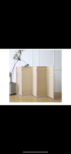 Brand New 5 Panel Short Bamboo Room Divider 
