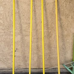 4 Industrial Dust Mop Handles 