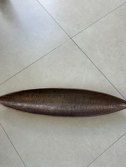 Tabletop Long Bowl Decor Copper