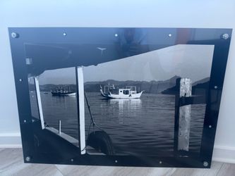 Black and White Boats Wall Art