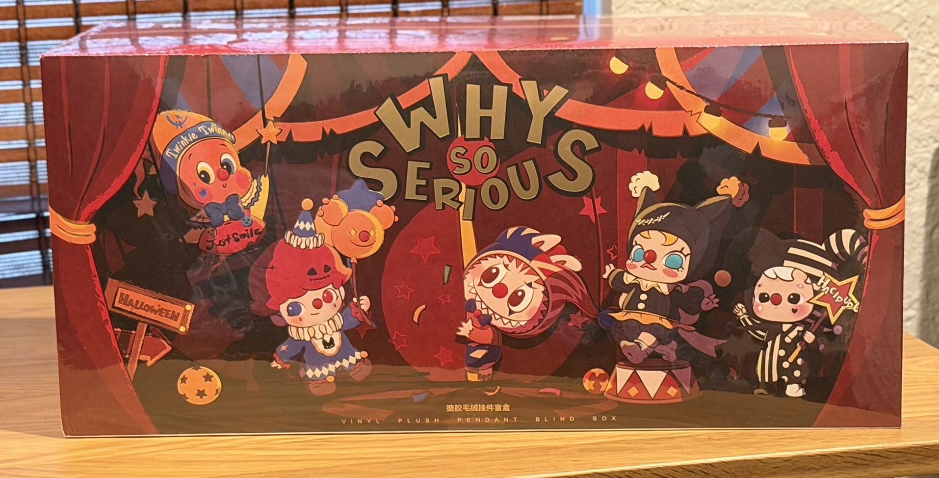 LABUBU WHY SO SERIOUS Series Vinyl Plush Box Set Sealed Labubu