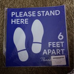 Social Distance Stickers