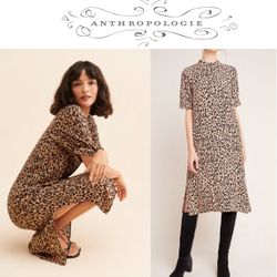 Anthropologie McKenzie Mock Neck Tunic Dress Size M
