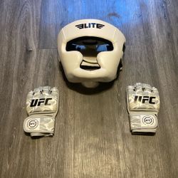 Headgear And Mma Gloves 5 Oz