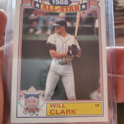 Will Clark Baseball Cards Lot 