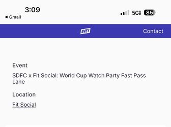 Fit social fast pass 6/27