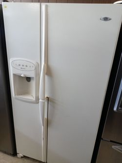 Maytag white side by side refrigerator - Free delivery