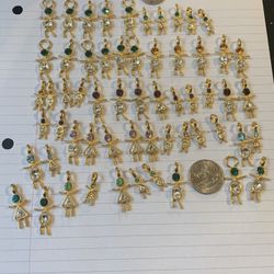 59 -New Birthstone Pendants All For $40 Very Sturdy Solid Firm Price