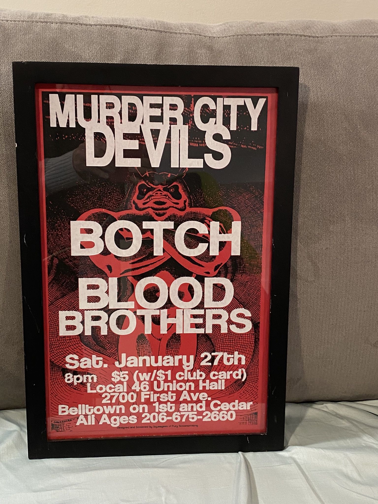 Murder City Devils Botch Blood Brothers Concert Poster Original Seattle