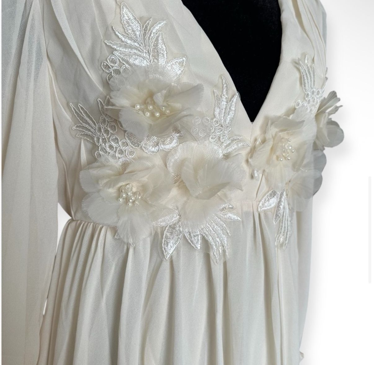 Maternity Dress Cream Gown