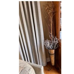Large Metal Urn on Metal Stand with Branches