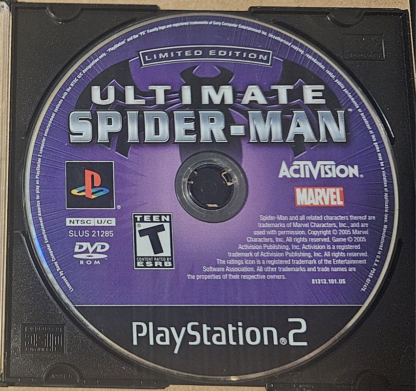 Ultimate spiderman limited edition disc only