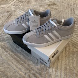 Adidas Court Set Suede Grey/white Size 7