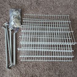 White Wire Fixed Mount Shelf Kit - 4 Shelves (16x23in)