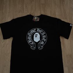 Chrome hearts/bathing ape shirt size medium and large