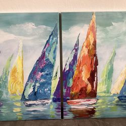 Artwork - sailboats
