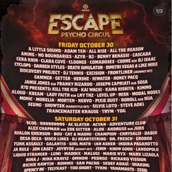 Friday Escape ticket 2026 GA