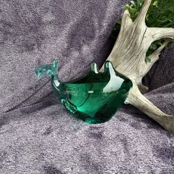 Green Glass Camel Figurine