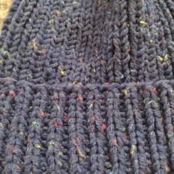 Hand Knit Men's Warm Hat, New  , Acrylic. One Size Fits Most 