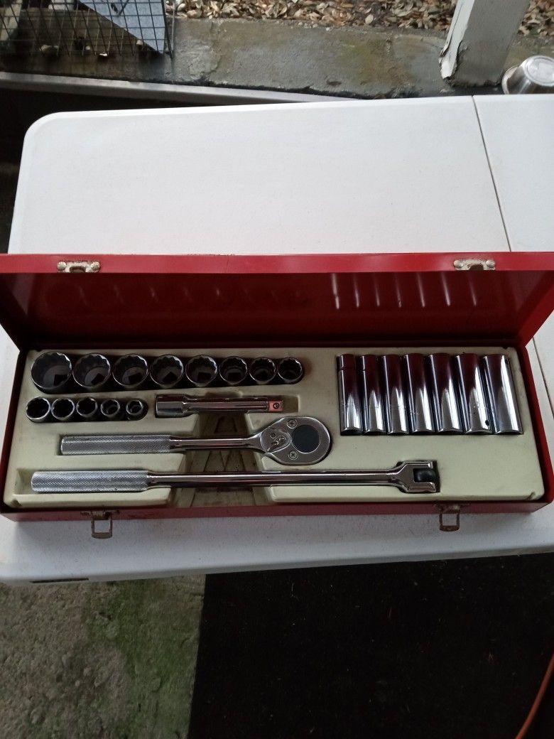 SOCKET SET PROTO 1/2" DRIVE