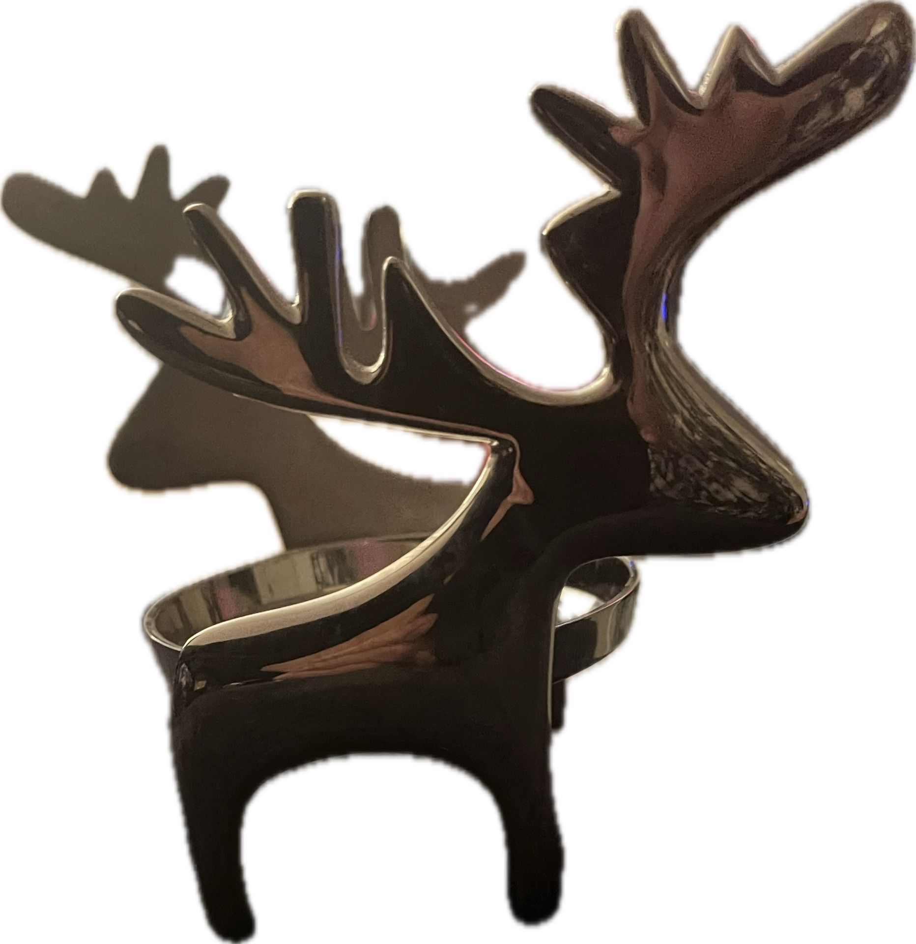 Vintage Moose Candle Holder