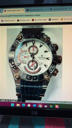 Men’s Croton Chrono master CC311300 with brand new battery